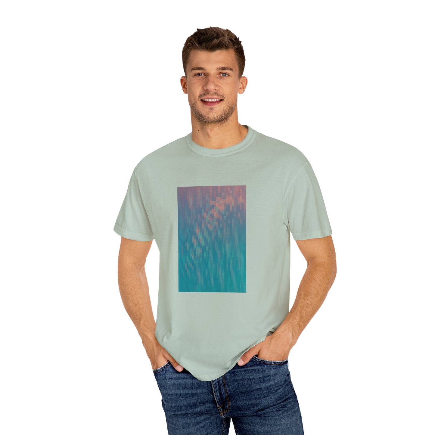 Pixel Block Unisex Garment-Dyed T-shirt