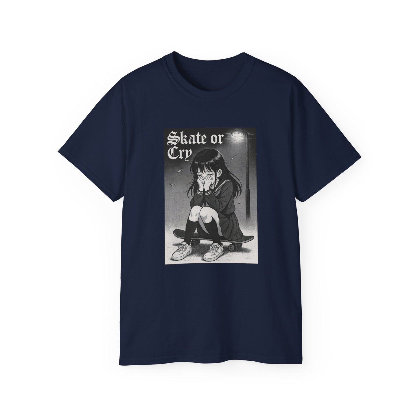 Skate or Cry Anime Unisex Ultra Cotton T-Shirt