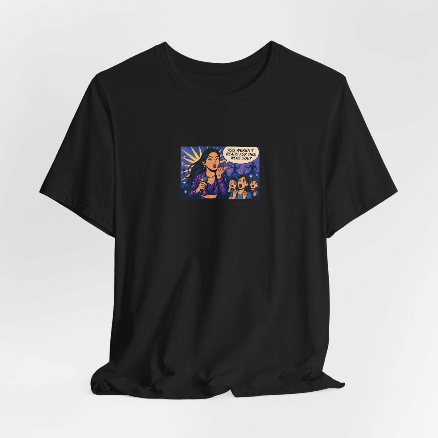 Female Kpop Idol Comic Premium Unisex Short-Sleeve Jersey Tee