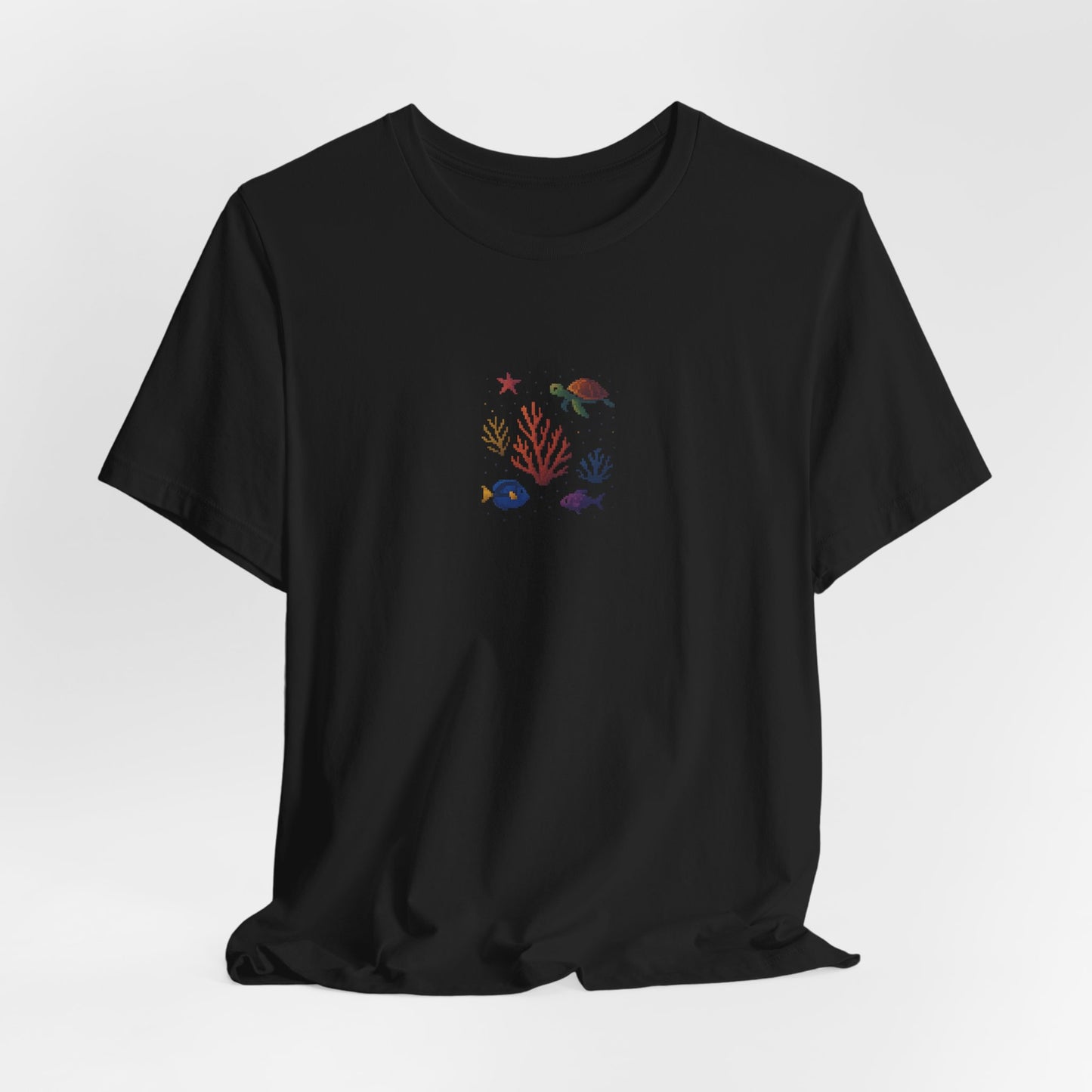 Pixelated Ocean Creatures II Premium Unisex Jersey Tee