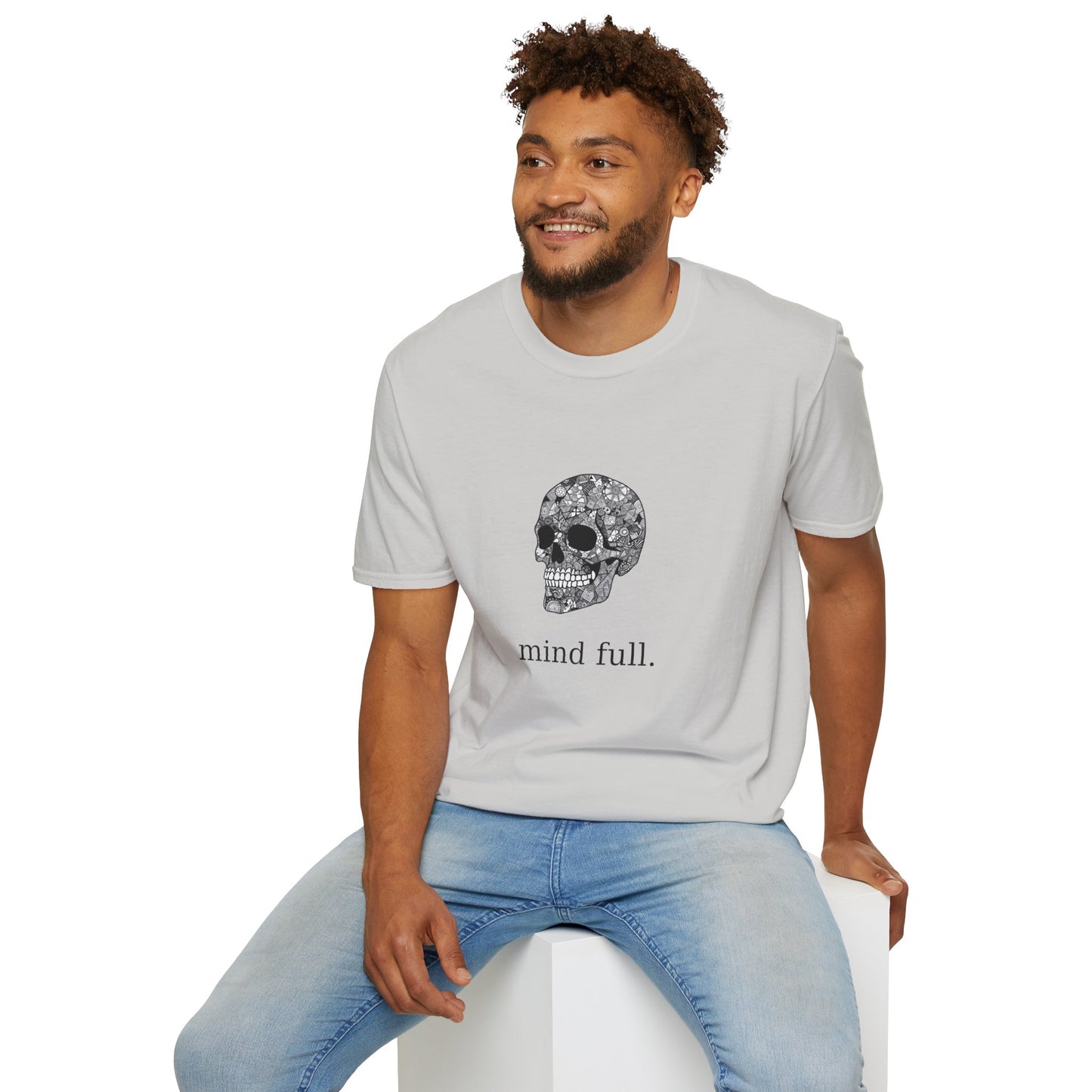 Mind Full Skull Graphic Unisex Softstyle T-Shirt