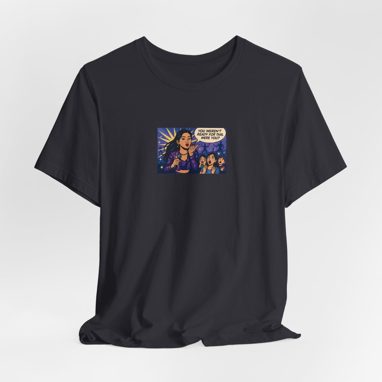 Female Kpop Idol Comic Premium Unisex Short-Sleeve Jersey Tee