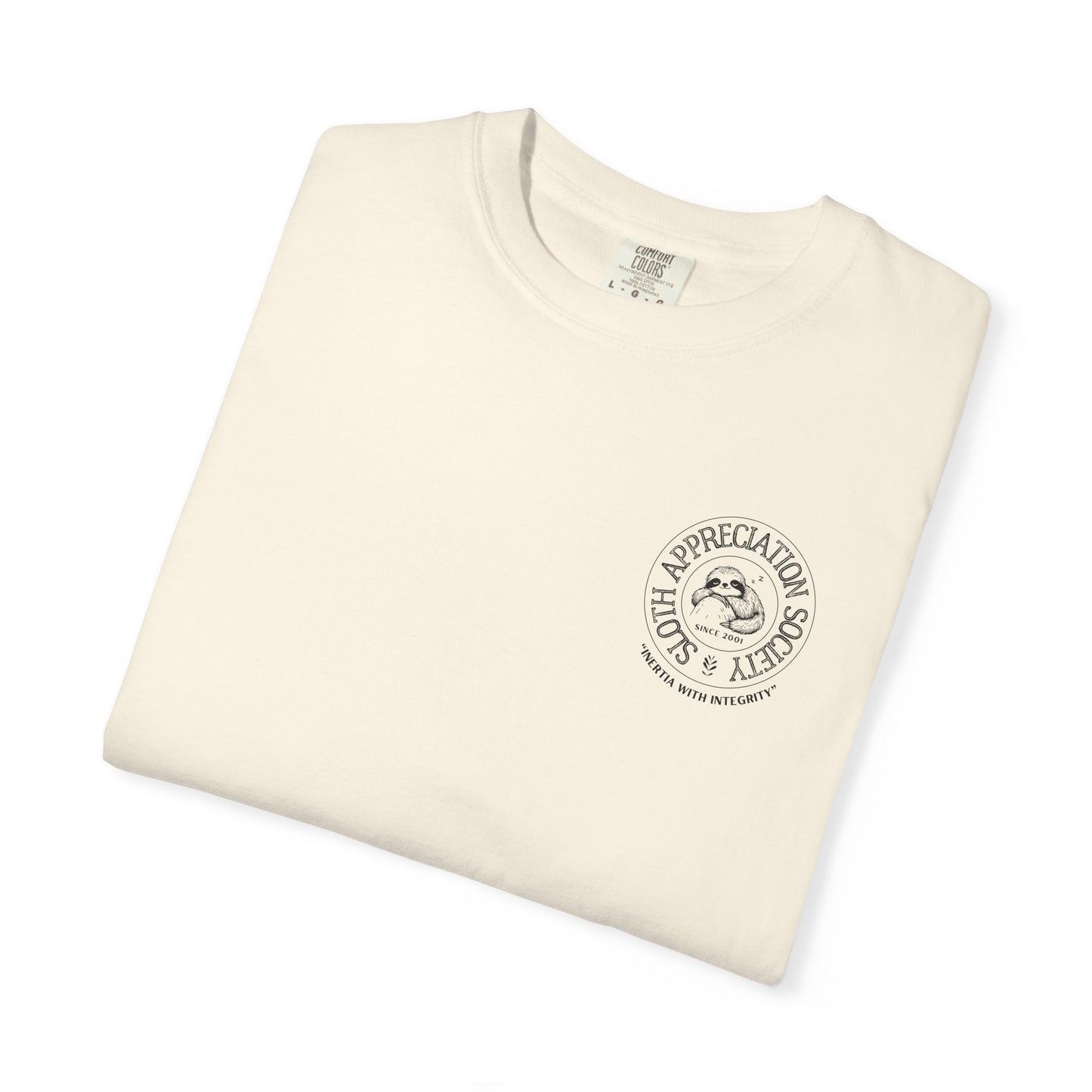 Sloth Appreciation Society Comfy Unisex Garment-Dyed T-shirt