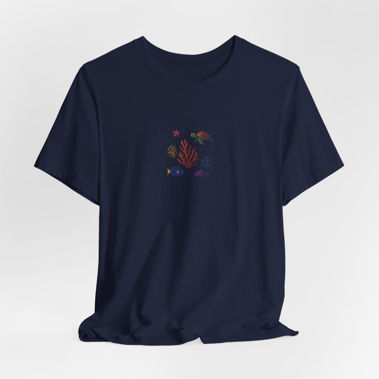 Pixelated Ocean Creatures II Premium Unisex Jersey Tee