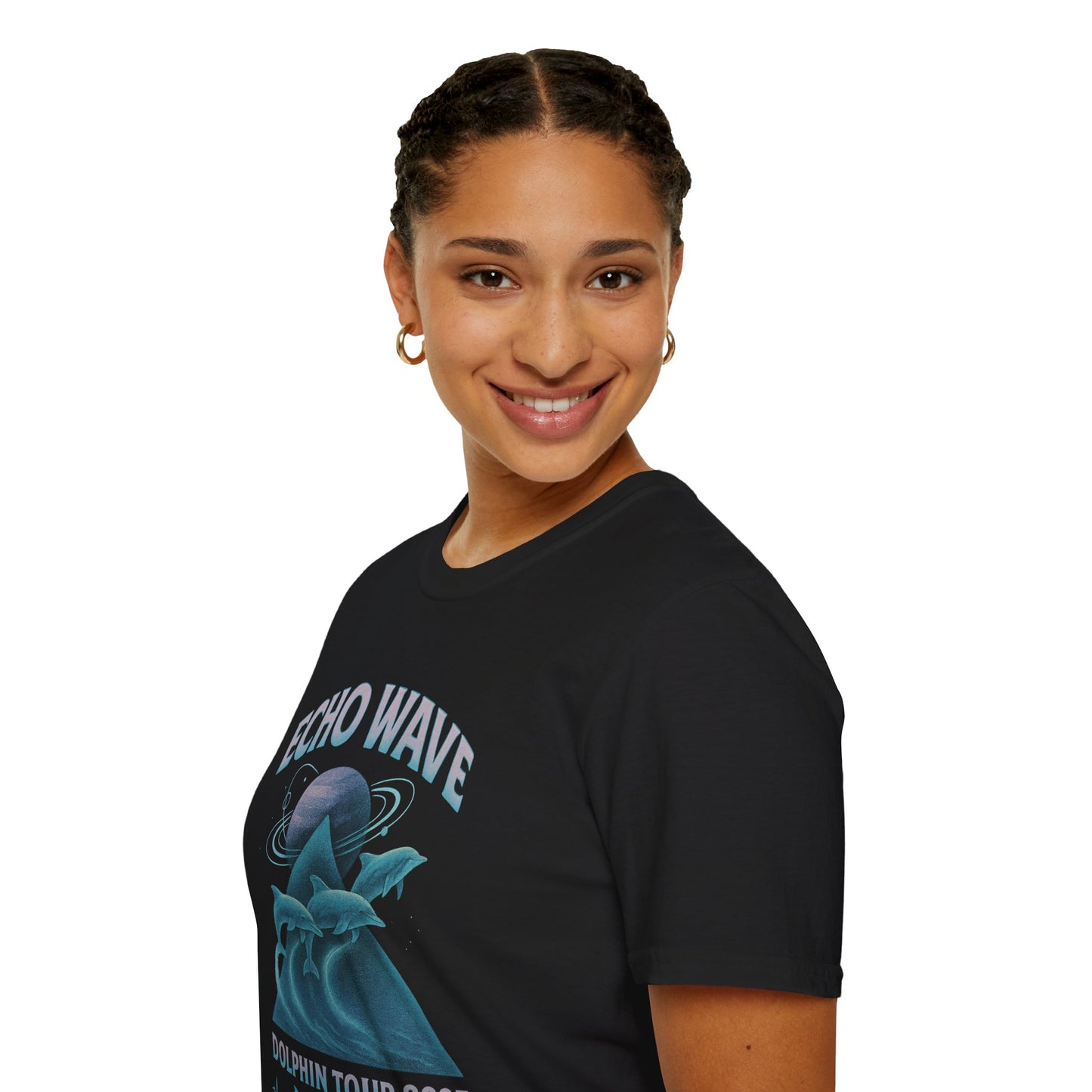 Echo Wave Dolphin Tour 2025 Unisex Softstyle T-Shirt