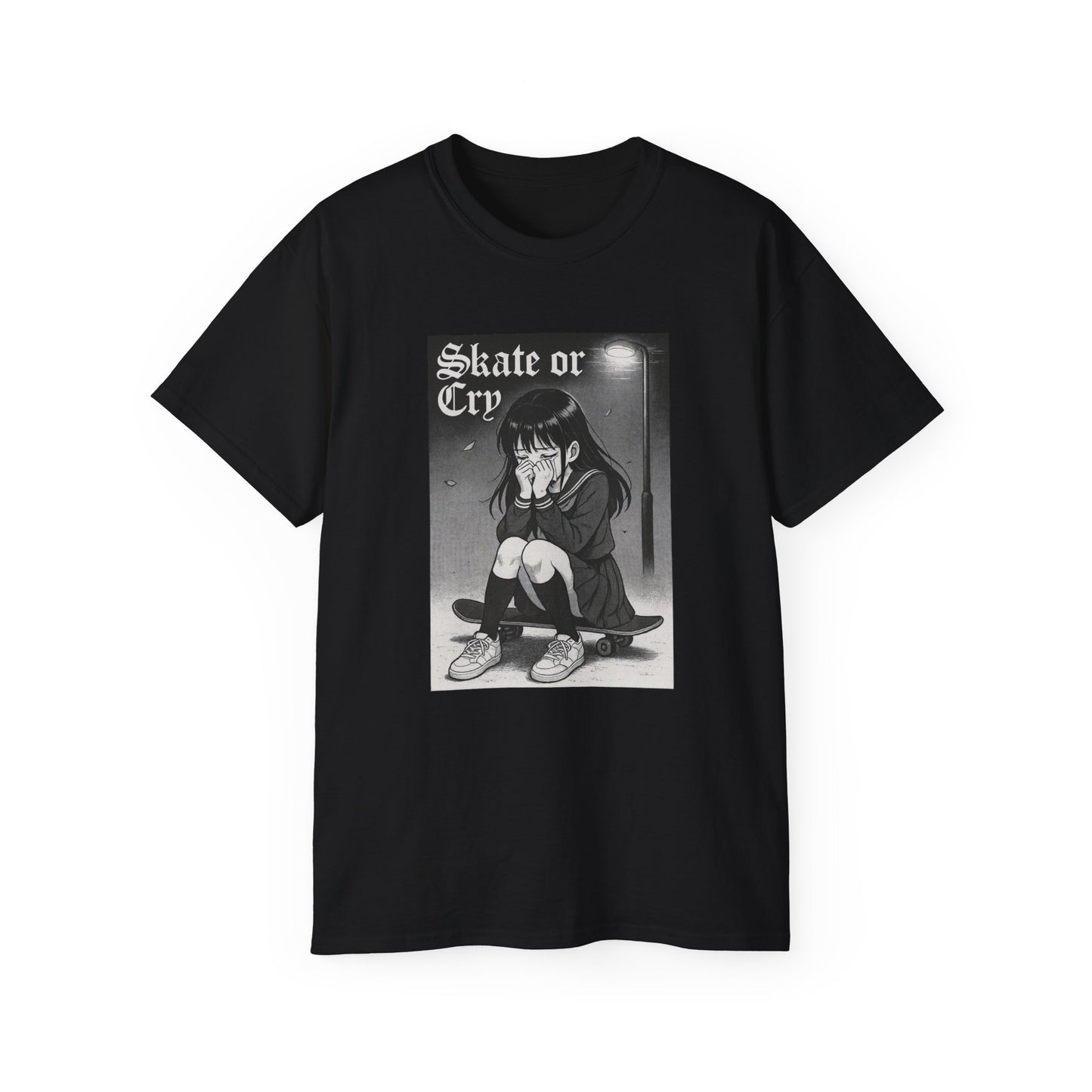 Skate or Cry Anime Unisex Ultra Cotton T-Shirt