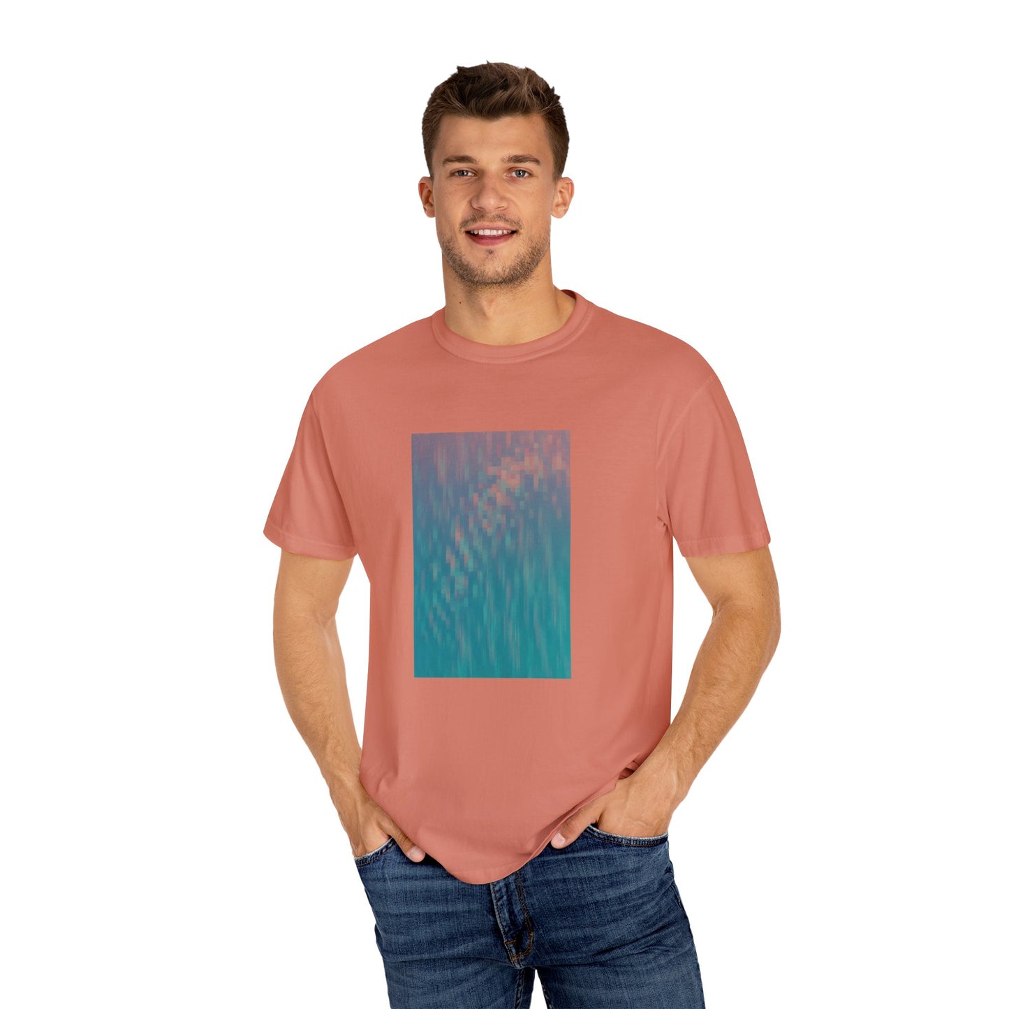 Pixel Block Unisex Garment-Dyed T-shirt
