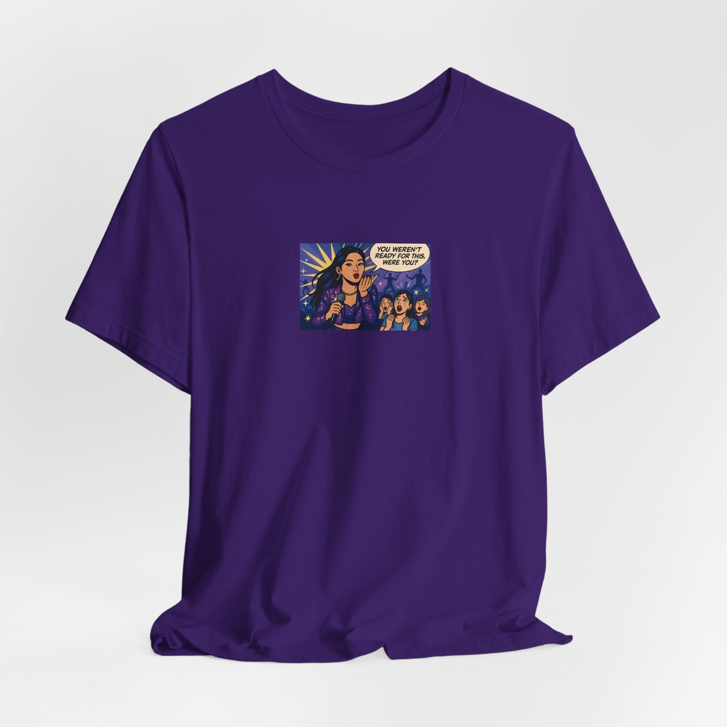 Female Kpop Idol Comic Premium Unisex Short-Sleeve Jersey Tee