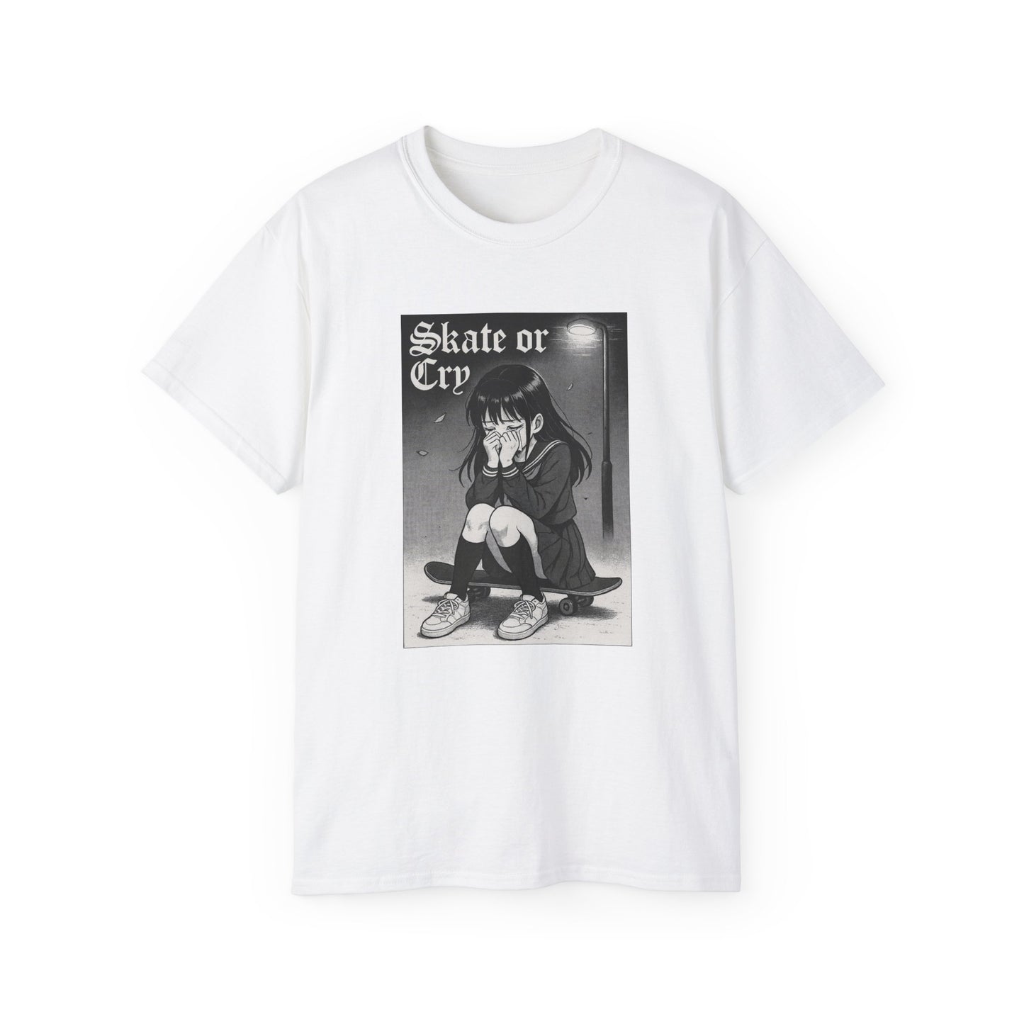 Skate or Cry Anime Unisex Ultra Cotton T-Shirt