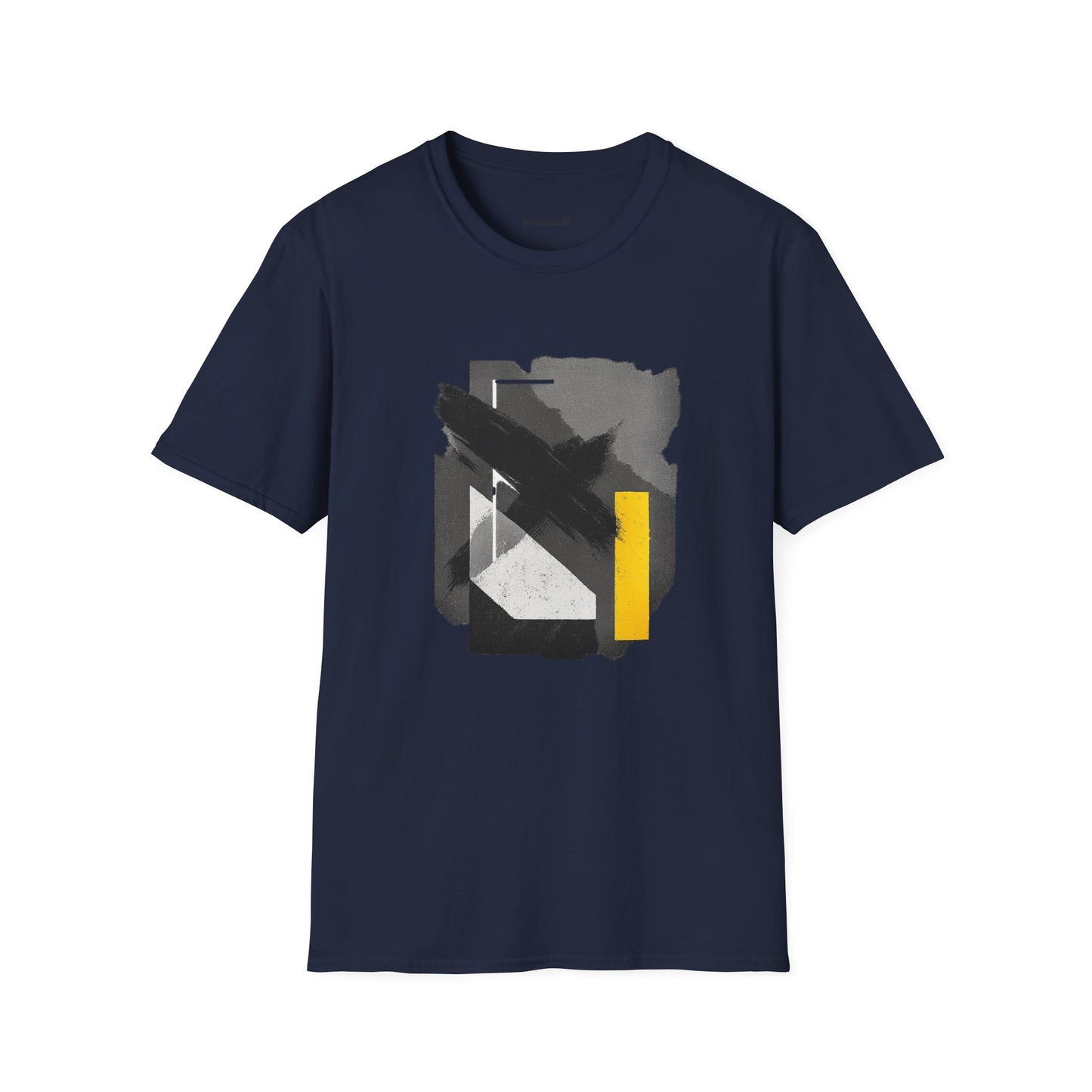 Urban Abstract Yellow Tape Unisex Softstyle T-Shirt