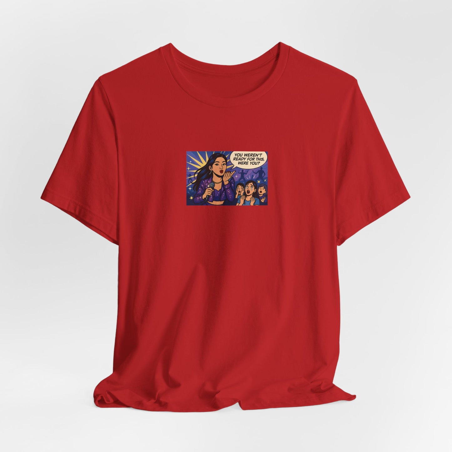 Female Kpop Idol Comic Premium Unisex Short-Sleeve Jersey Tee
