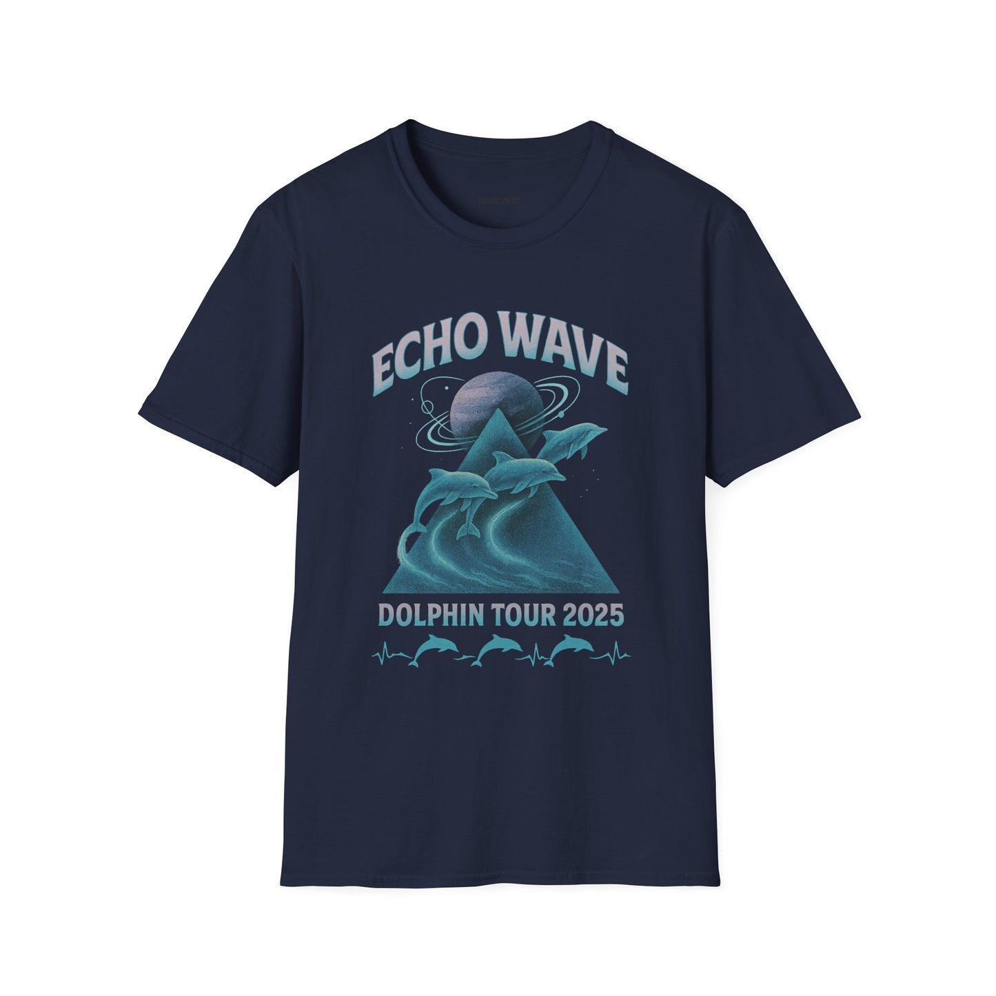Echo Wave Dolphin Tour 2025 Unisex Softstyle T-Shirt
