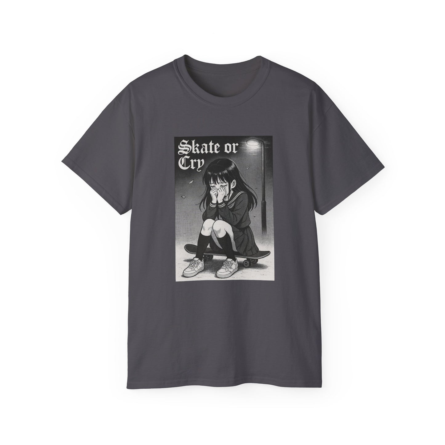 Skate or Cry Anime Unisex Ultra Cotton T-Shirt
