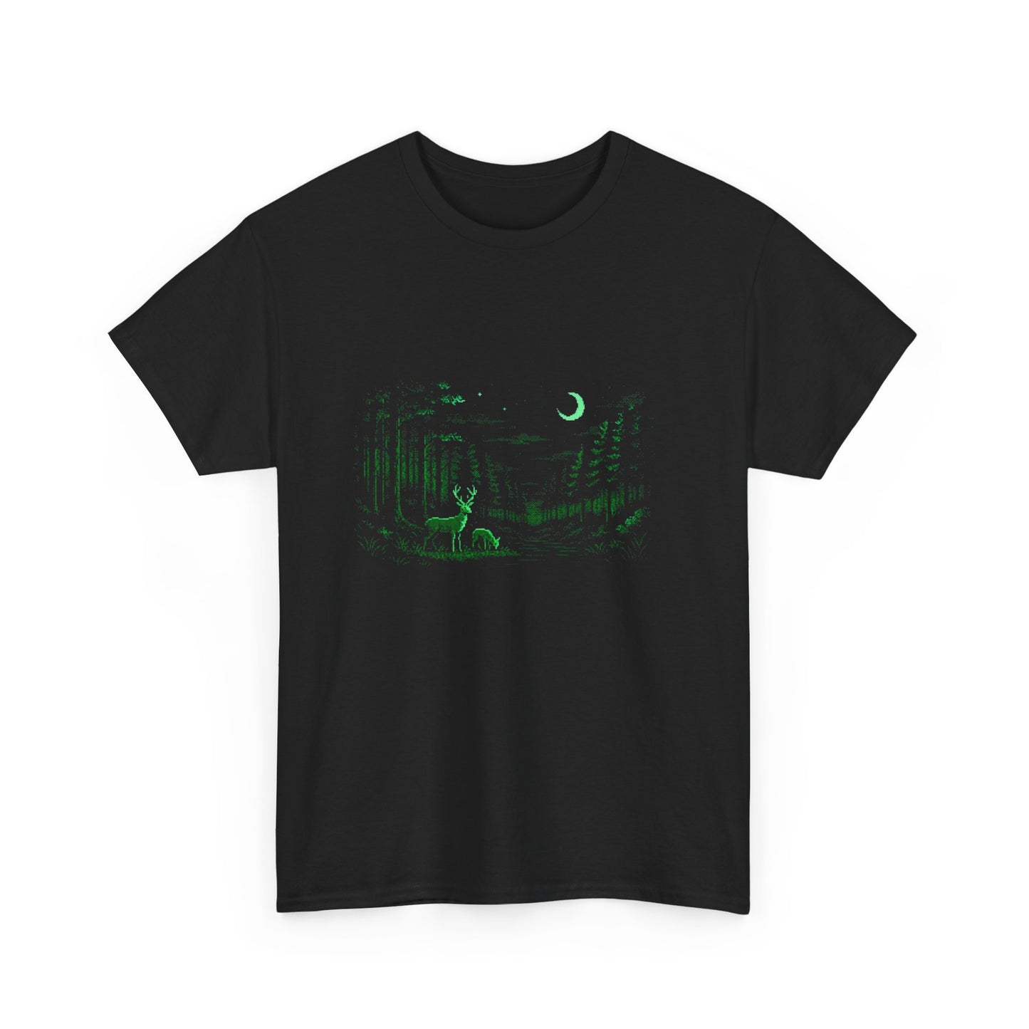Moonlit Forest Unisex Heavy Cotton T-shirt