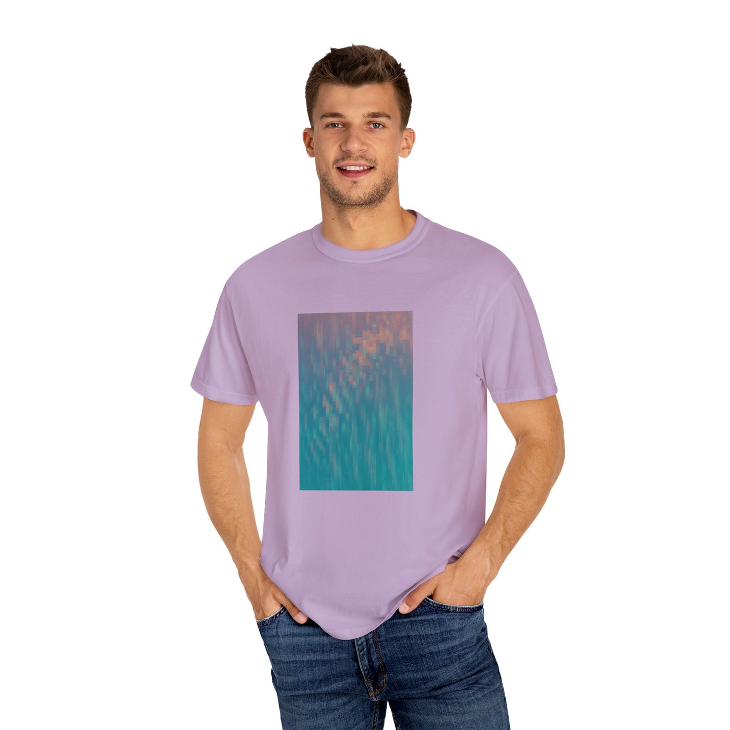 Pixel Block Unisex Garment-Dyed T-shirt
