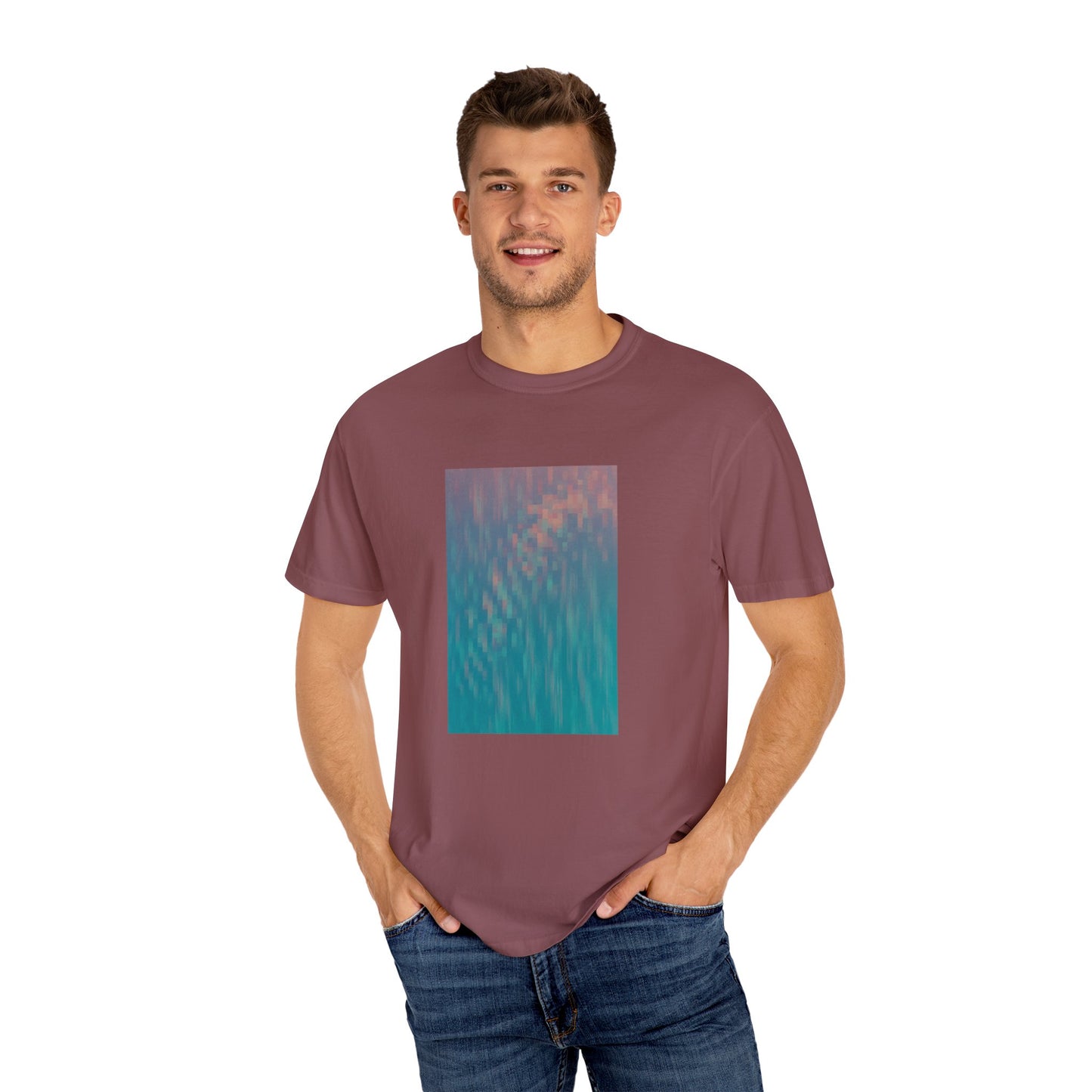 Pixel Block Unisex Garment-Dyed T-shirt