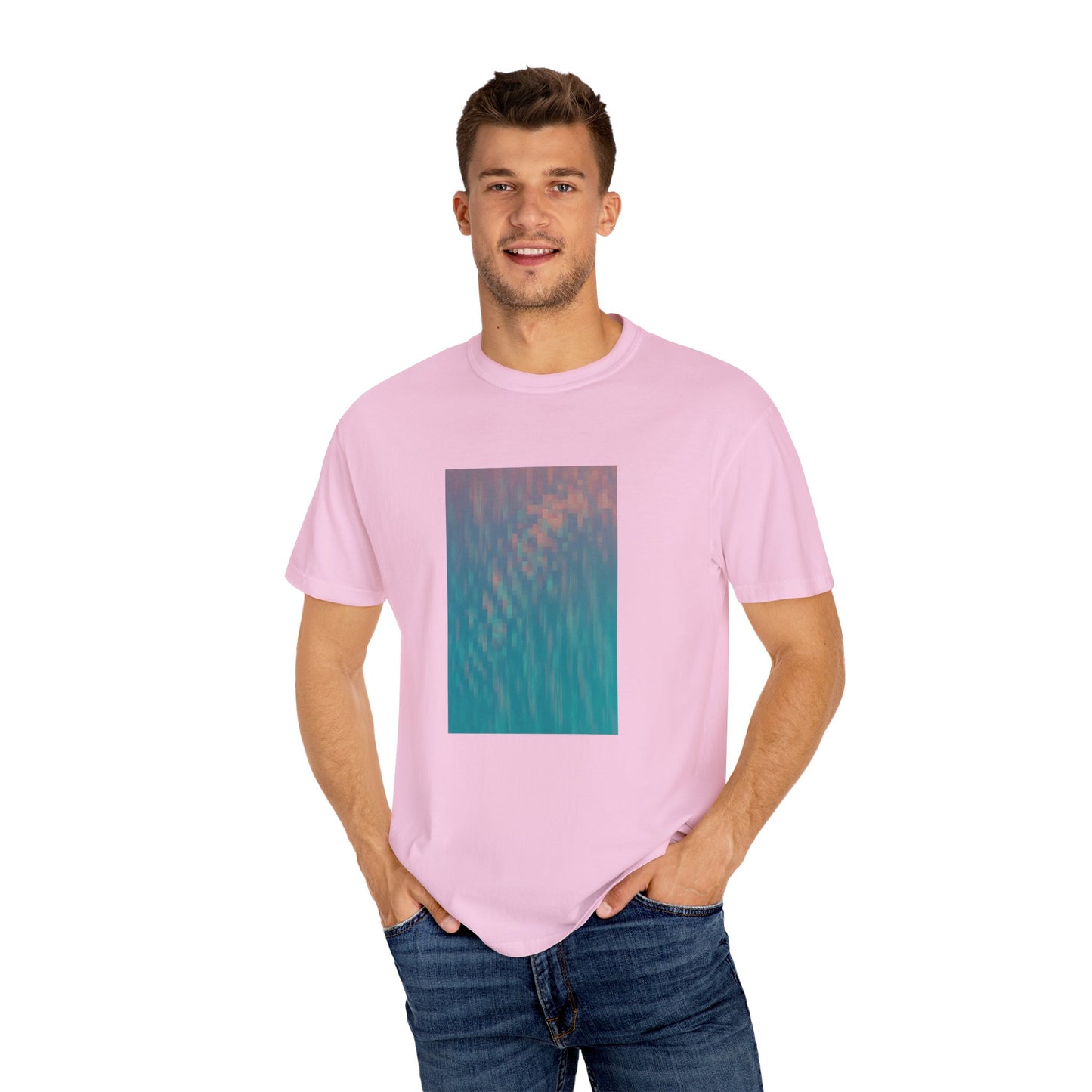 Pixel Block Unisex Garment-Dyed T-shirt