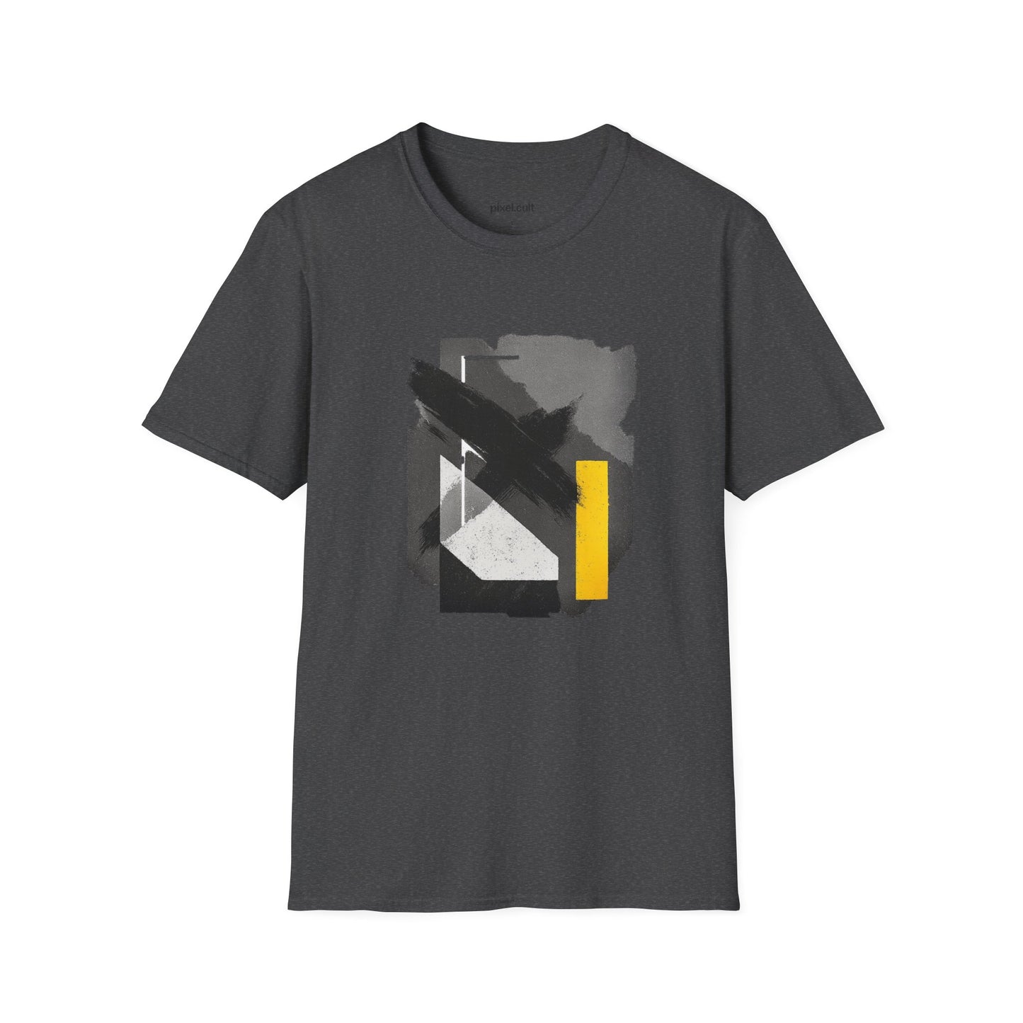 Urban Abstract Yellow Tape Unisex Softstyle T-Shirt