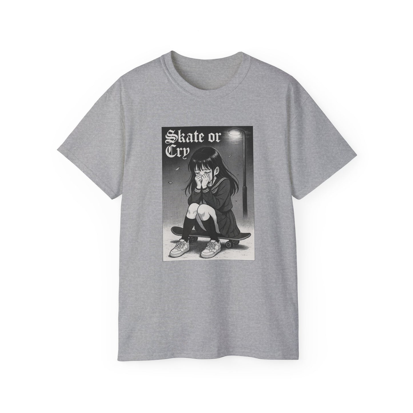 Skate or Cry Anime Unisex Ultra Cotton T-Shirt