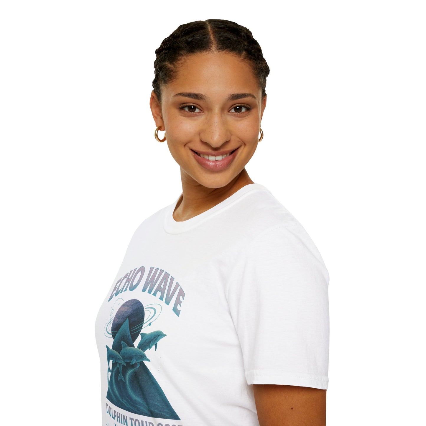 Echo Wave Dolphin Tour 2025 Unisex Softstyle T-Shirt