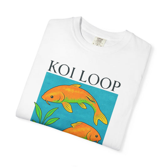 Koi Loop Comfy Unisex Garment-Dyed Tee