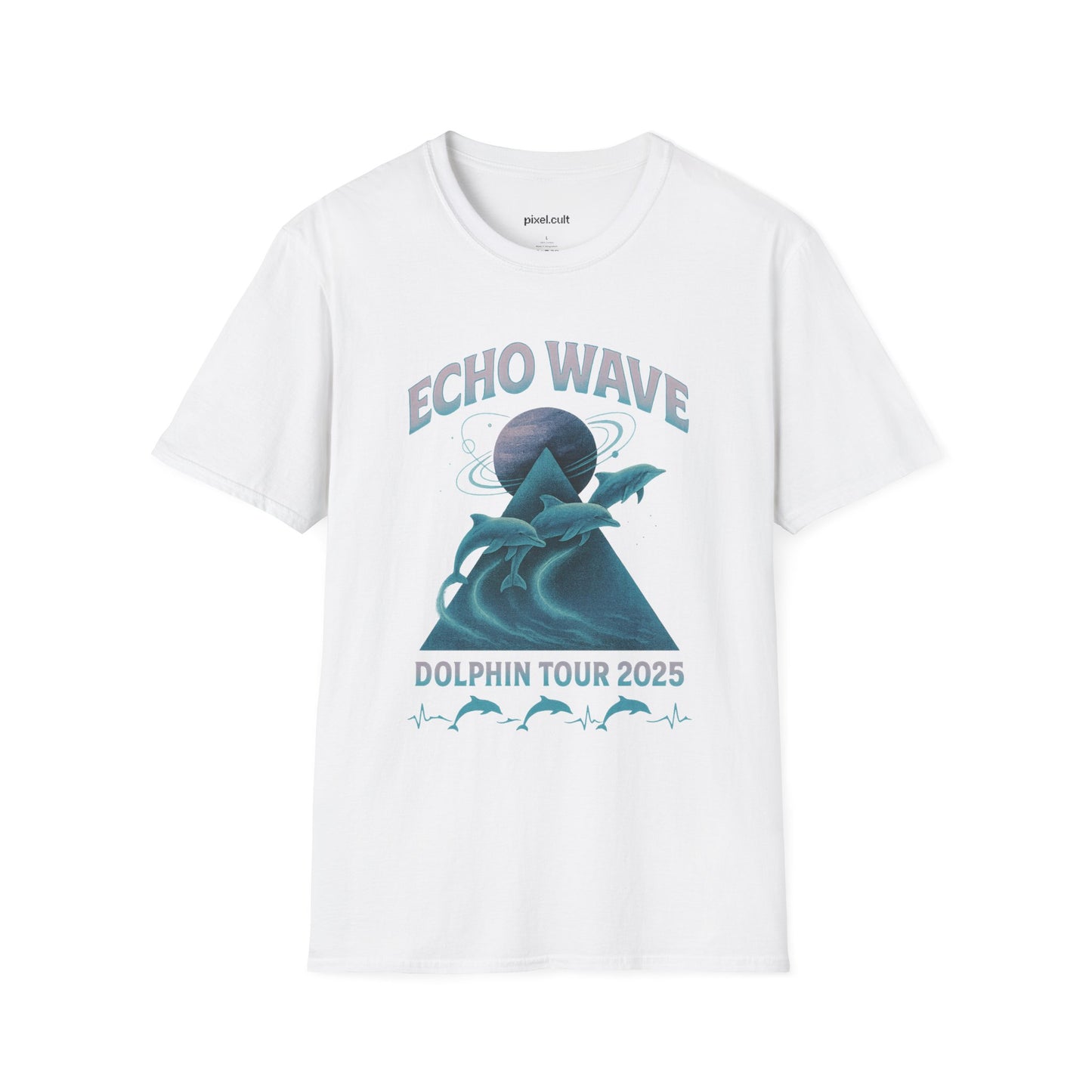 Echo Wave Dolphin Tour 2025 Unisex Softstyle T-Shirt