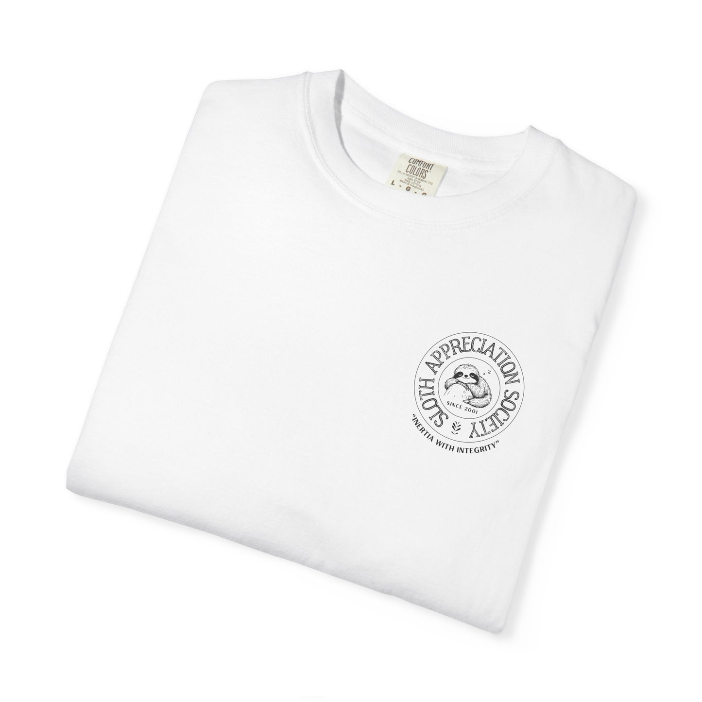 Sloth Appreciation Society Comfy Unisex Garment-Dyed T-shirt