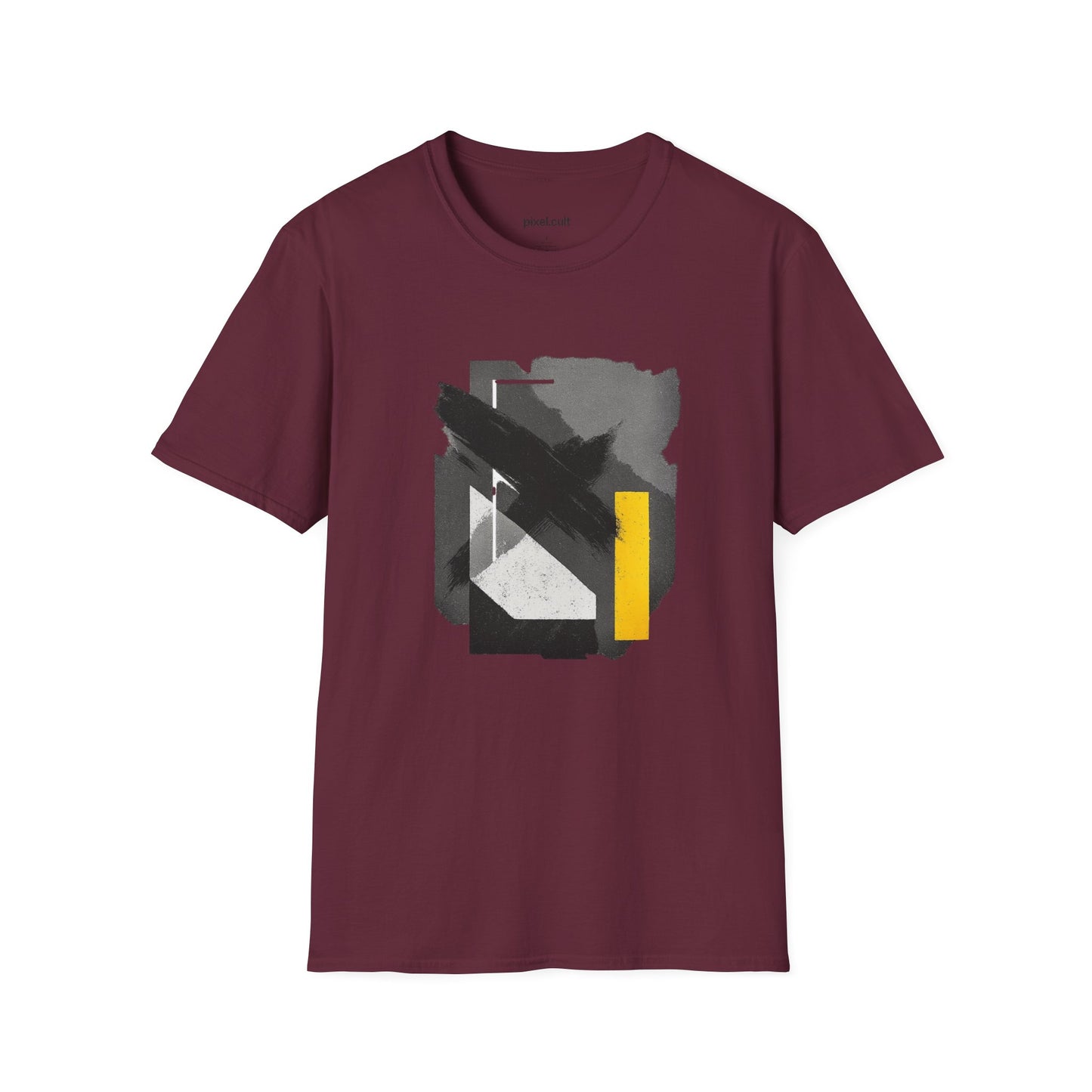 Urban Abstract Yellow Tape Unisex Softstyle T-Shirt