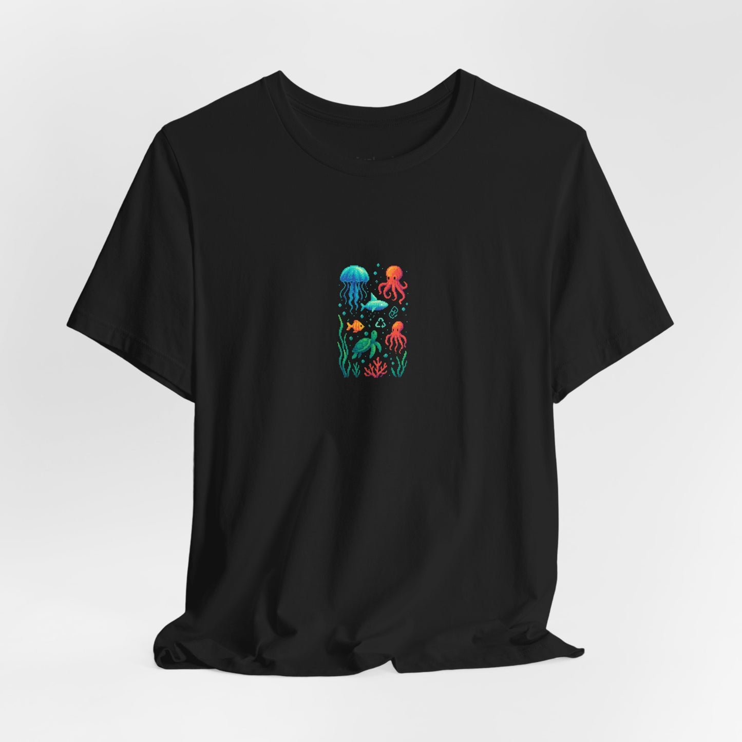 Pixelated Ocean Creatures I Premium Unisex Jersey Tee