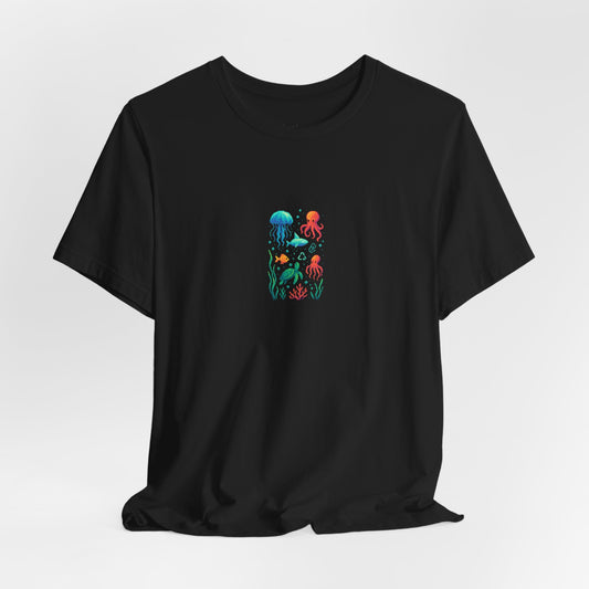 Pixelated Ocean Creatures I Premium Unisex Jersey Tee