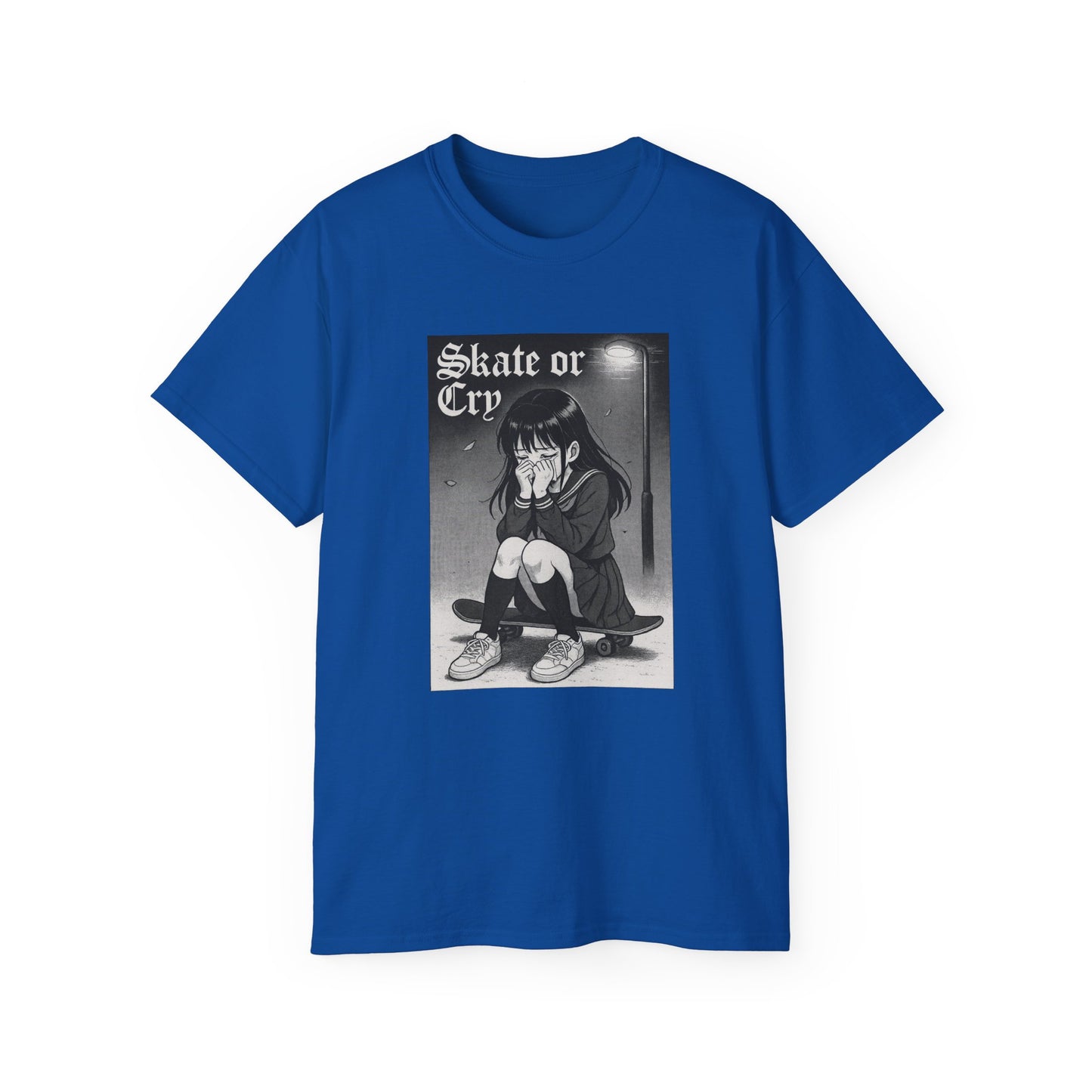 Skate or Cry Anime Unisex Ultra Cotton T-Shirt