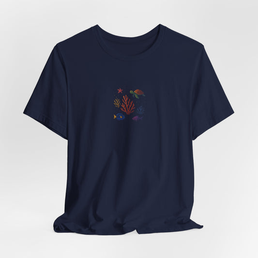 Pixelated Ocean Creatures II Premium Unisex Jersey Tee