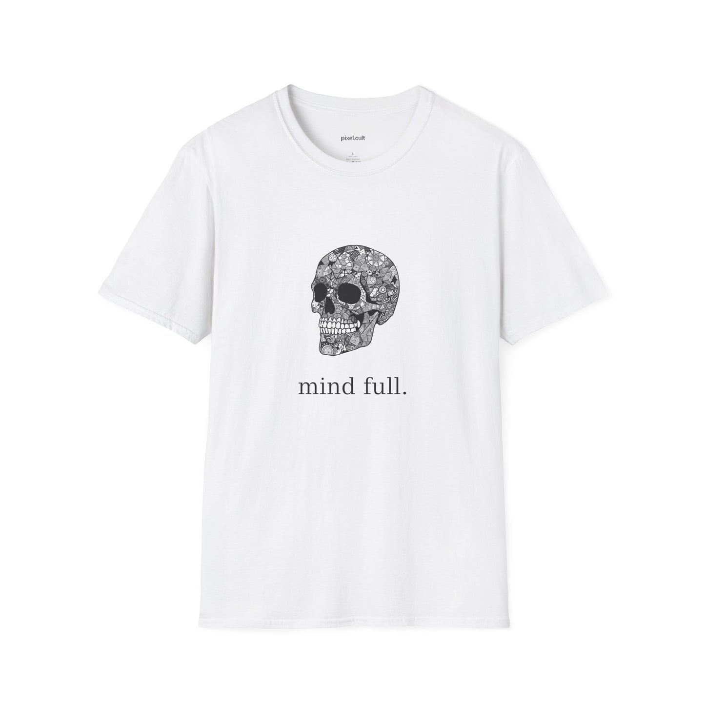 Mind Full Skull Graphic Unisex Softstyle T-Shirt