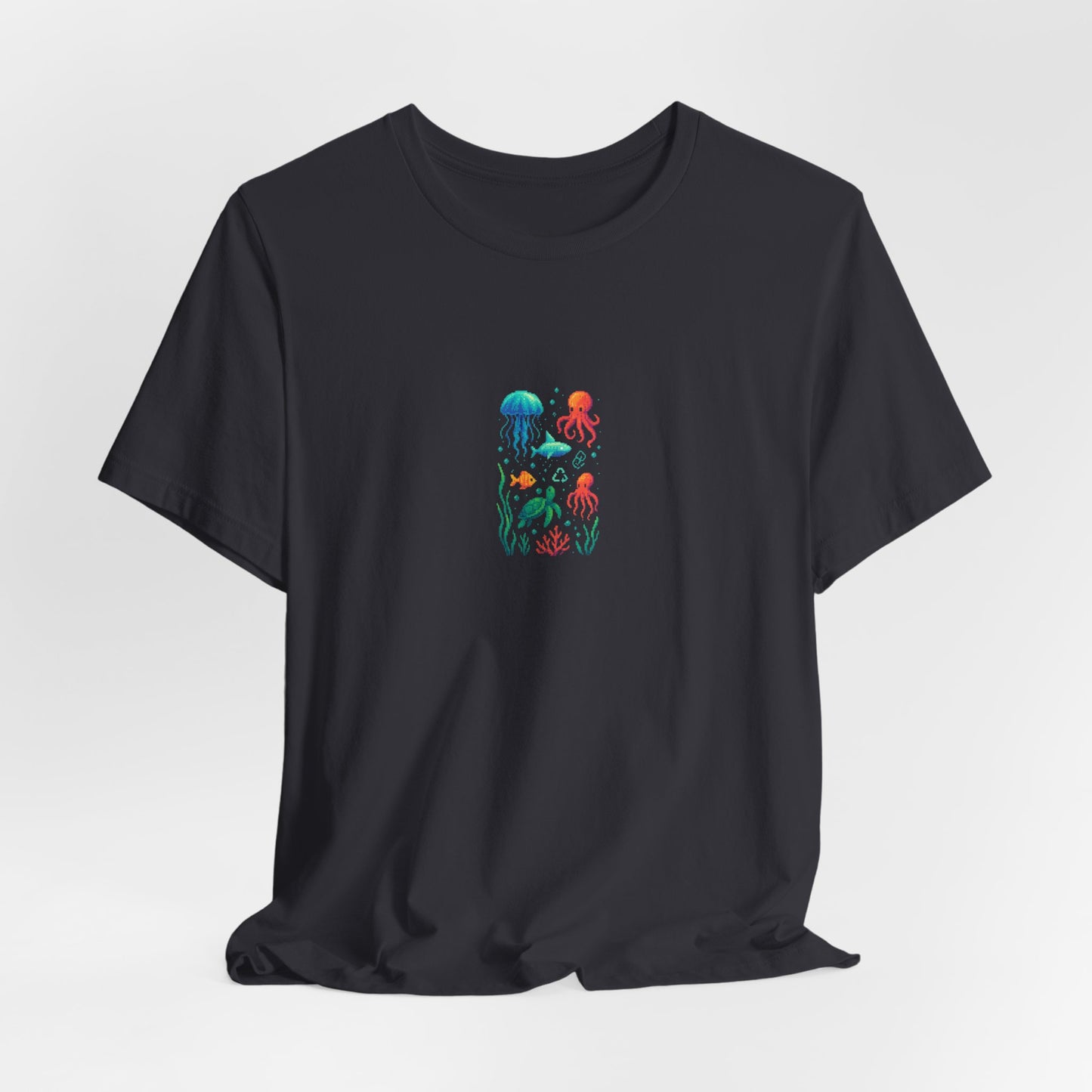 Pixelated Ocean Creatures I Premium Unisex Jersey Tee