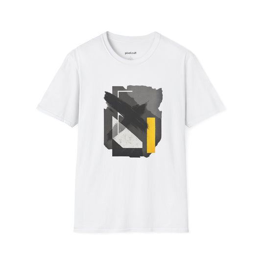 Urban Abstract Yellow Tape Unisex Softstyle T-Shirt