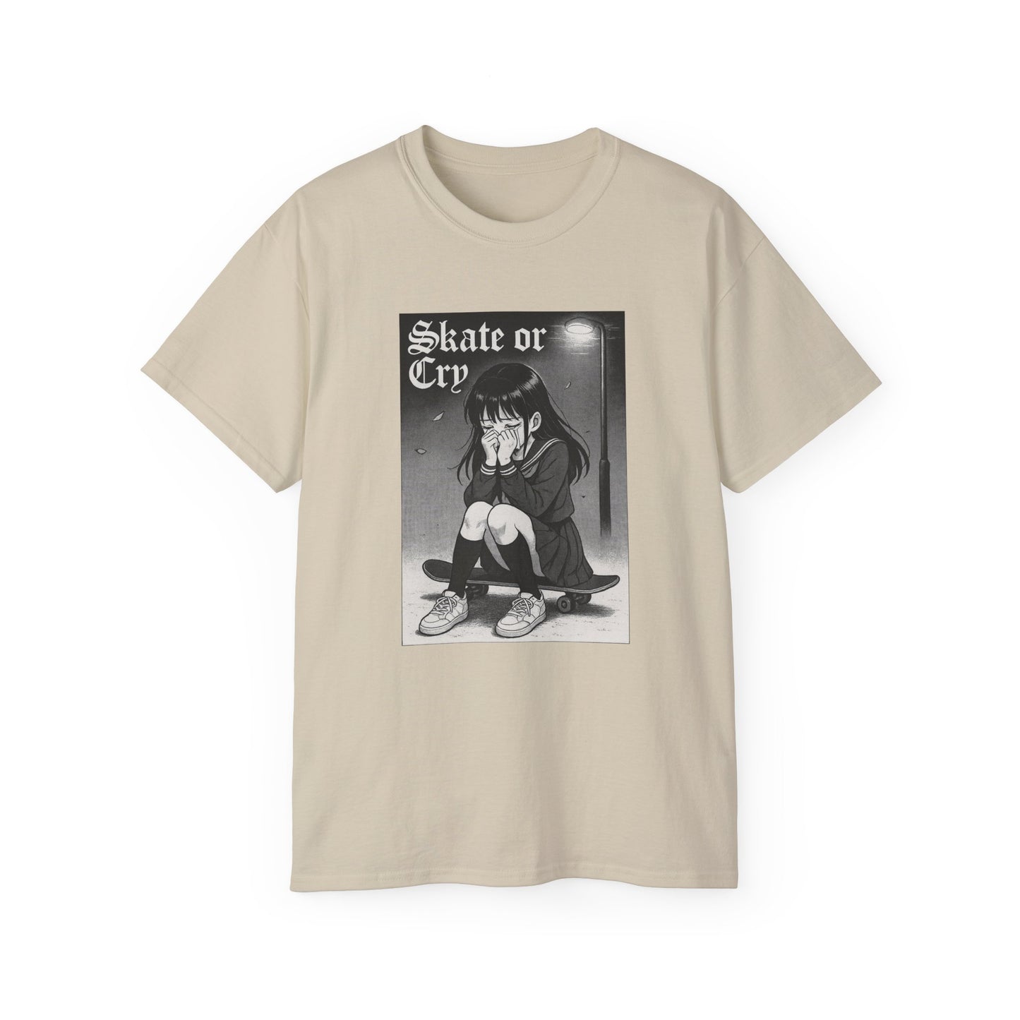 Skate or Cry Anime Unisex Ultra Cotton T-Shirt
