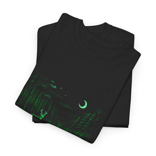 Moonlit Forest Unisex Heavy Cotton T-shirt