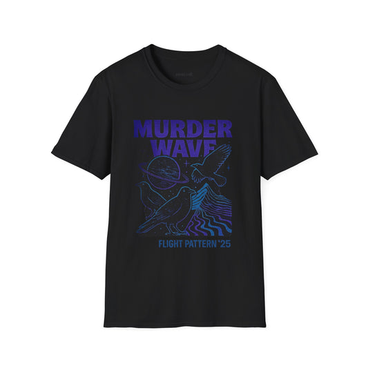 Murder Wave of Crows Unisex Softstyle T-Shirt