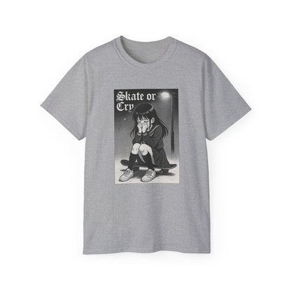 Skate or Cry Anime Unisex Ultra Cotton T-Shirt